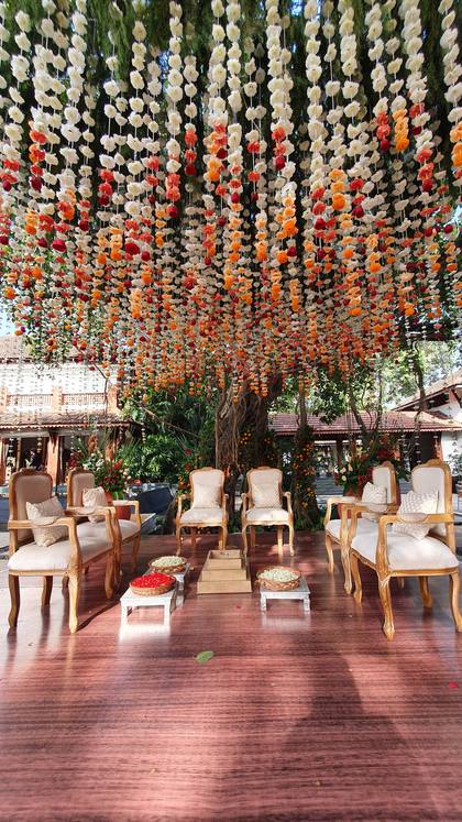 Ceiling and Stage — Wedding decor — Alila Diwa Goa